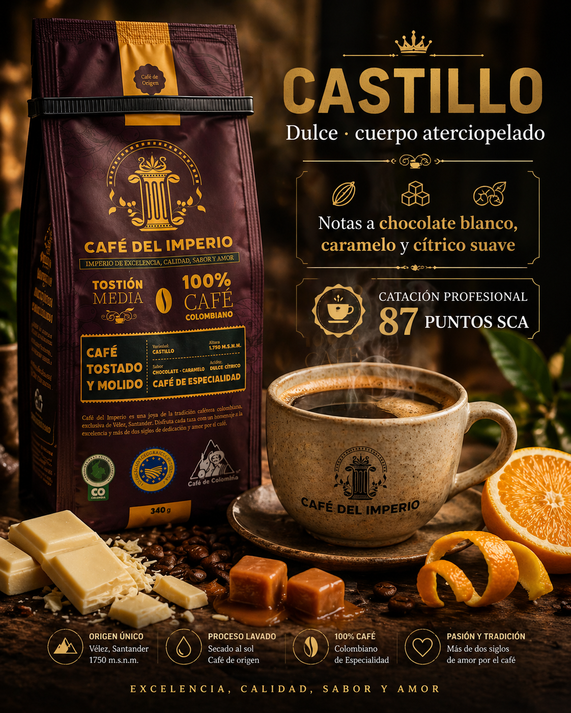 Café Microlote Especial (1 x 340 g) V. CASTILLO