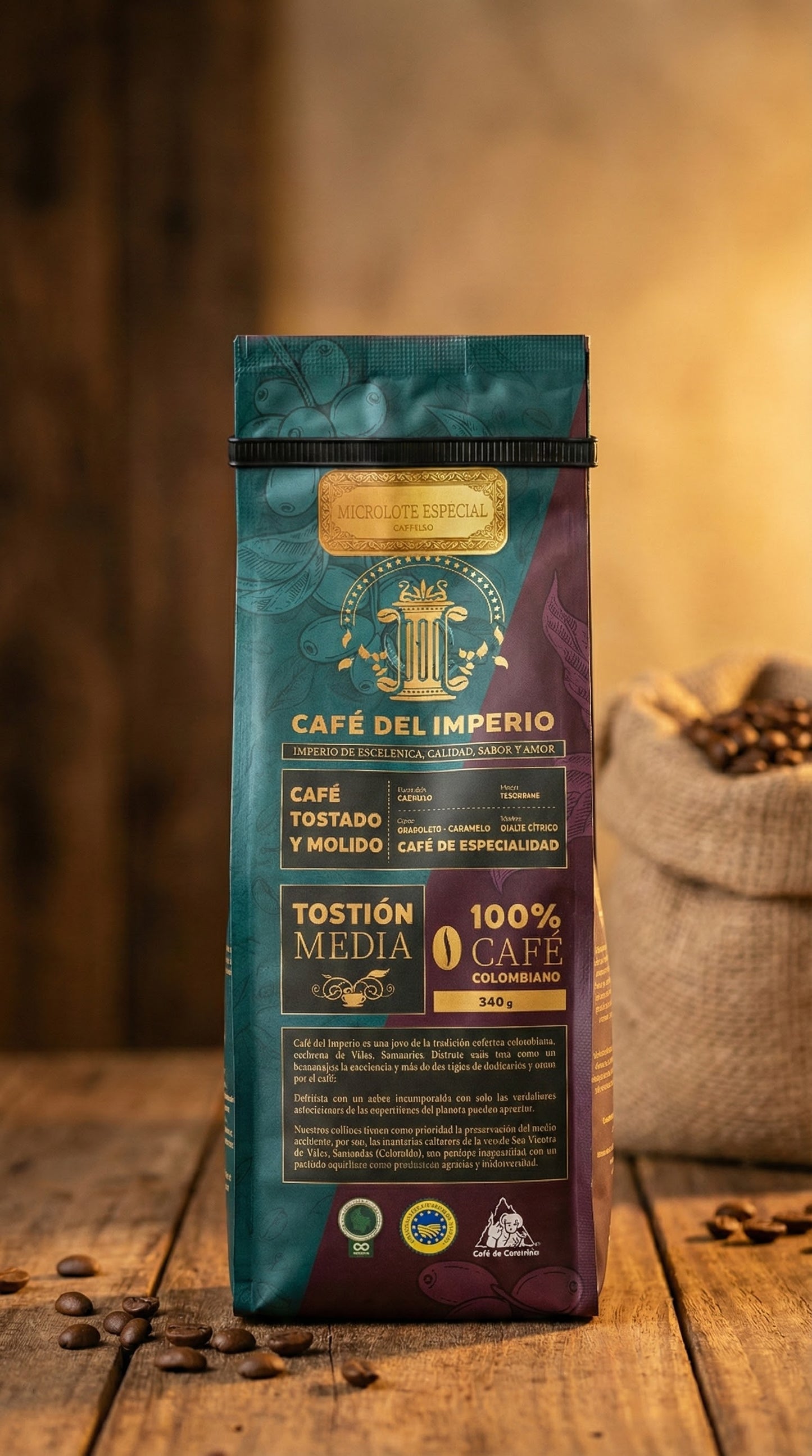 Café de Microlote Especial (MOLIDO x 340 g) lavado - V. CASTILLO