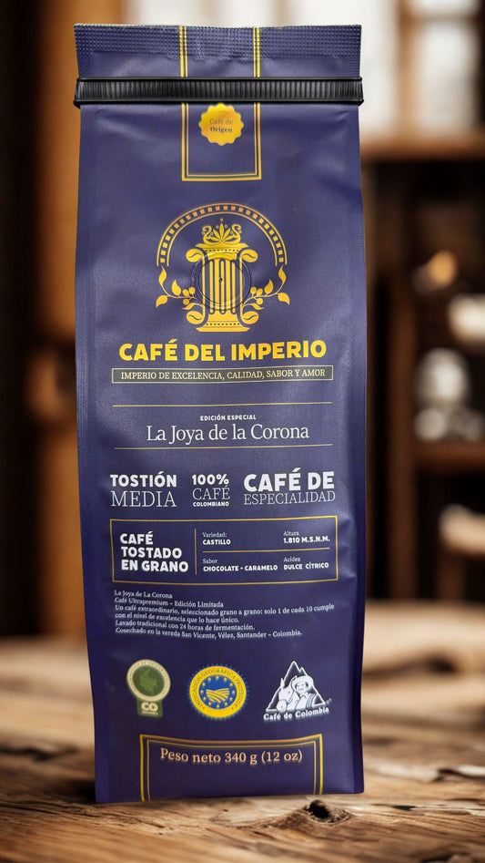 Café en GRANO - ULTRAPREMIUM - La Joya de La Corona (340 gramos) Envío gratis